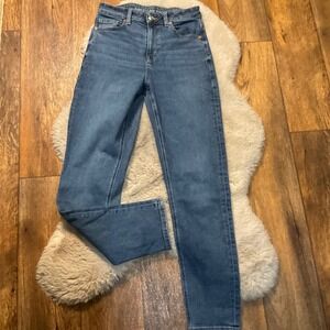 American Eagle Mom‎ Denim Jeans Size 4 Medium Blue Womens